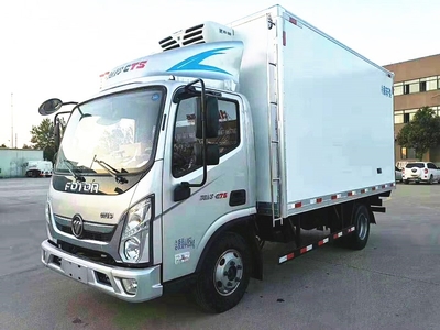 福田奧鈴CTS冷藏車 4米2藍牌冷鏈運輸的可靠伙伴